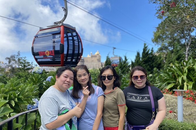Full-Day Private Tour in Golden Bridge and Ba Na Hills - The middle section: gardens, pagoda, and wine cellar