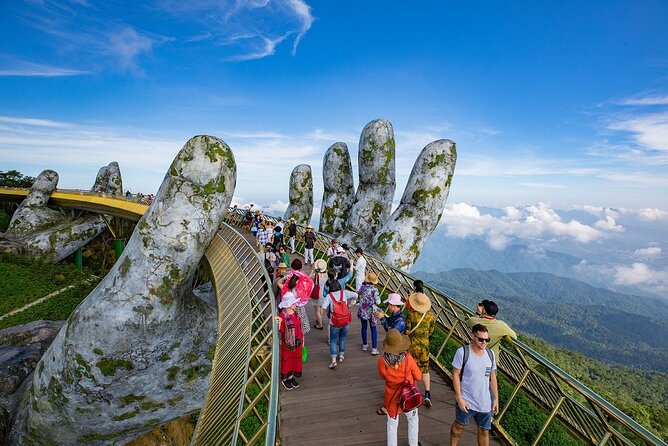 Golden Bridge -Ba Na Hills including buffet lunch ,Cable car 2 way From Da Nang - The second cable car to French Village