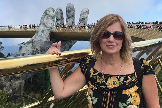 Golden Bridge & Ba Na Hills & Marble Mountain Private Tour - Walking across the Golden Bridge