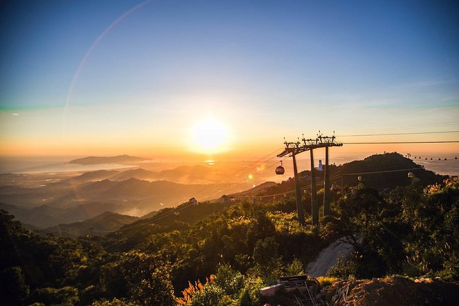 Golden Bridge - Ba Na Hills Private Tour - Riding the cable car above Ba Na Hills