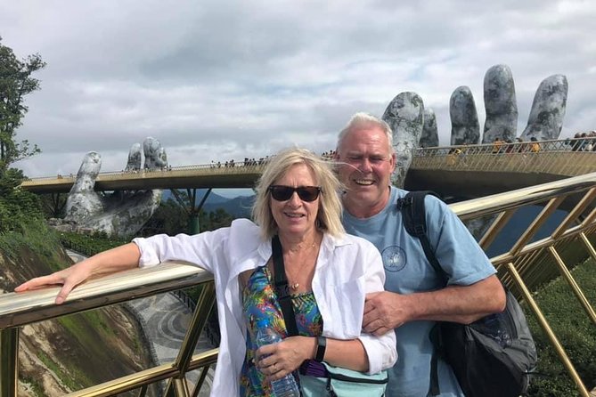 Golden Bridge-Monkey mountain-Dragon Bridge -Marble Mountain Fullday PrivateTour - Marble Mountains add caves, worship, and real walking