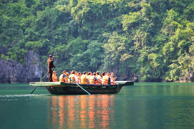 Ha Long Bay Cruise Day Tour - Cave, Kayaking, Swimming & Lunch - Sung Sot Cave: impressive, large, and often crowded