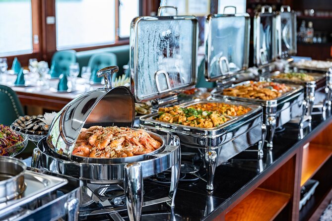 Halong bay 5star Cruise Day Trip: Buffet lunch & Limousine bus - Cooking class, sunset party, and the ride back