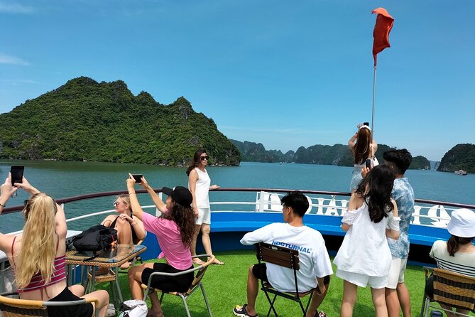 Halong Bay Day Tour With Titop Island, Cave, Kayak & Lunch - Sung Sot Cave, the biggest walking stop