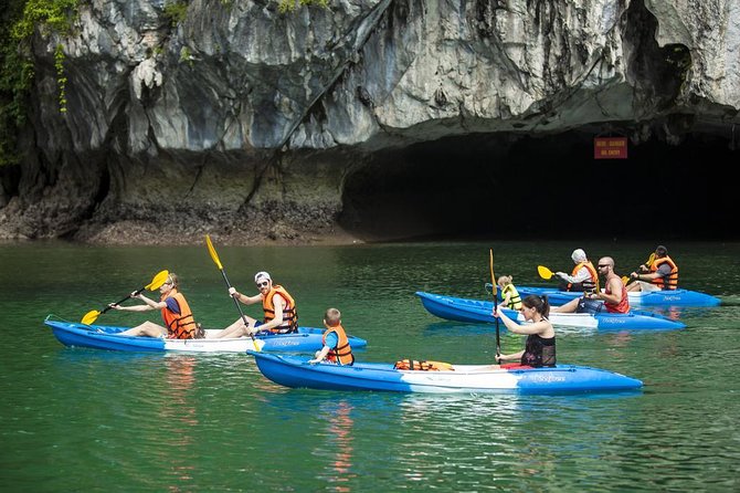 Halong Bay Day Tour With Titop Island, Cave, Kayak & Lunch - Boarding at Tuan Chau and Lunch on the Water