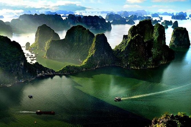Halong Bay Full-Day with 6 Hour Cruise Kayaking, Swimming, Lunch - Cruising past Ha Long Bay’s limestone islands