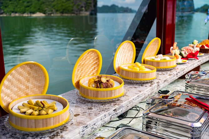Halong Diamond Crusie- The most luxury daily Crusie in Halong Bay - Lunch, Indian vegetarian food, and the buffet problem