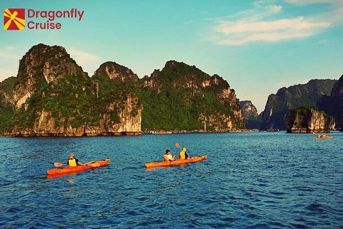 Halong Islands, Cave, Kayak, Bamboo Day Tour w Dragonfly Cruise - Seafood lunch and dietary requests