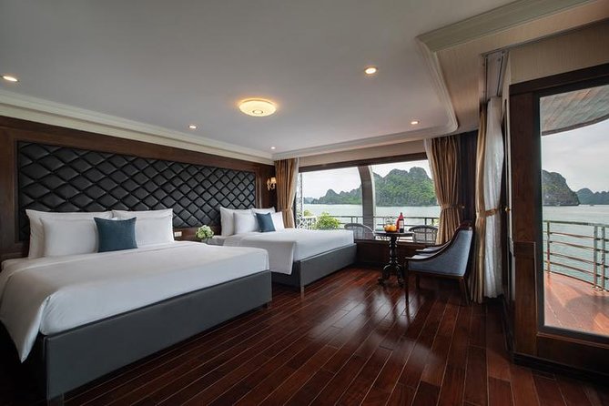 HaLong - LanHa Bay 1 Night On The 2nd Deck with La Pandora Cruises - Lunch beside the Con Vit islets