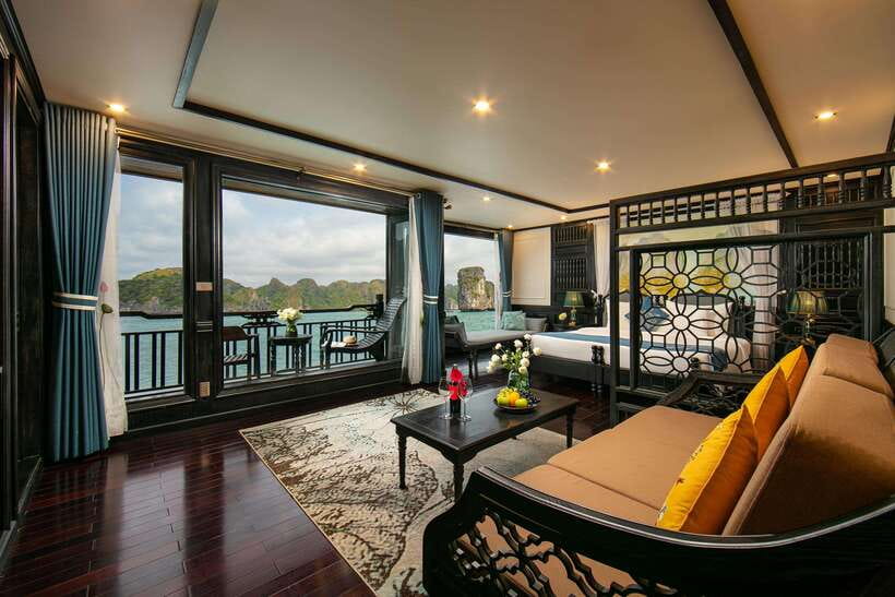Hanoi: 2-Day Halong & Lan Ha Bay 5 Stars Cruise with Balcony - Dinner and a night at anchor