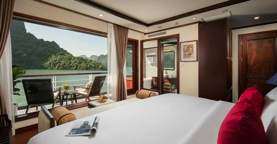 Hanoi: 2-Day Lan Ha & Halong Bay 5 Stars Cruise with Balcony - A balcony cabin with room to slow down