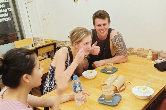 Hanoi Egg Coffee & Coconut Coffee Making Class with Free Banh Mi - Making egg coffee by yourself