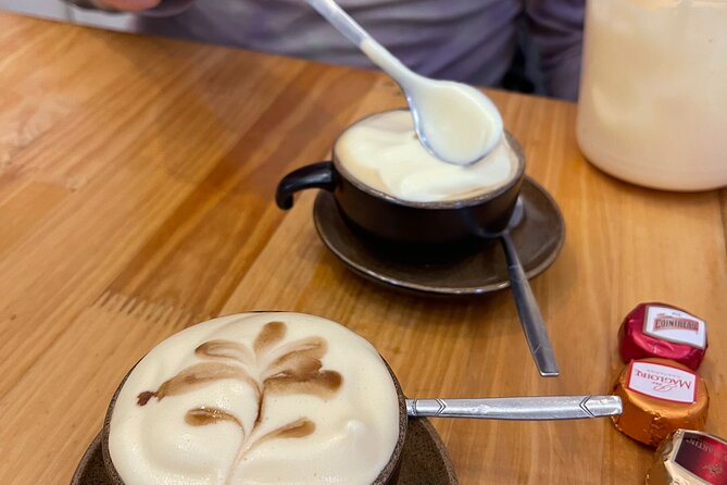 Hanoi Egg Coffee & Coconut Coffee Making Class with Free Banh Mi - Banh mi or spring roll turns coffee into a meal