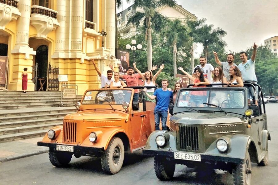 Hanoi Food, Culture, Sightseeing & Fun By Vietnam Army Jeep - Train Street, with the timing that matters