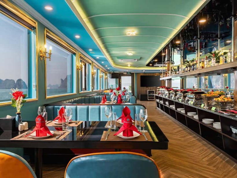 Hanoi: Ha Long Bay Full Day Trip - Amethyst Luxury Cruise - Sung Sot Cave and its long stairway