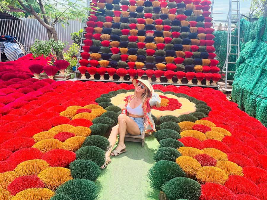 Hanoi: Incense Village, Hat-Making & Ninh Binh, Tam Coc Tour - Chuong Village and your painted conical hat