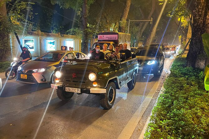 Hanoi Jeep By Night Street Food Tour and Train Street Experience - Bun Cha, Nem, and Hanoi’s best-known street dishes