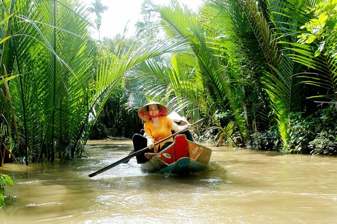 HCM:Mekong Delta Boat,Khotcake cooking Coconut Village,SmallGroup - Ben Tre coconut candy and local cooking