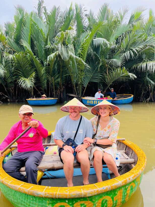 Hoi An: Basket Boat Ride in the BẢY MẪU Coconut Forest - Spinning boats, singing, and the fun factor