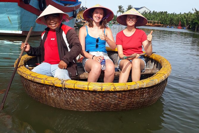 Hoi An Basket Boat Tour ( basket boat, visit water coconut forest, fishing crab) - Local rowing, music, and the famous spinning boats