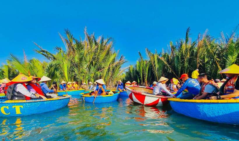 Hoi An: Coconut Basket Boat Rides with Two-way Transfers - Entering the coconut waterways by basket boat