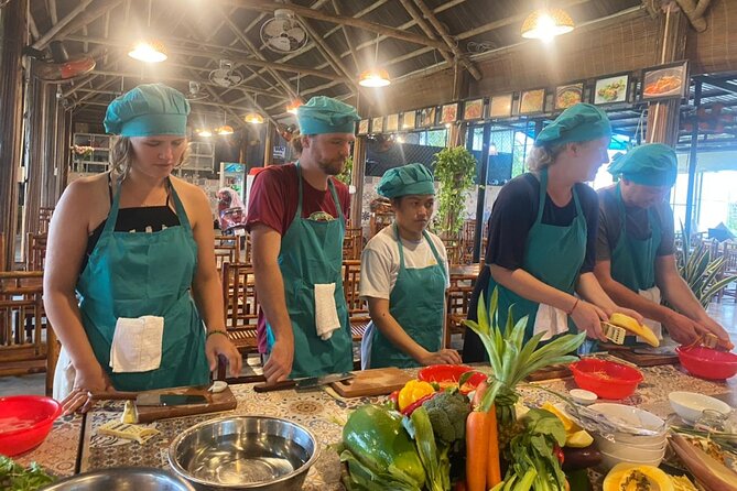 Hoi An Cooking Class With Market Tour and Bamboo Basket Boat Ride - From the market to Bay Mau Coconut Village