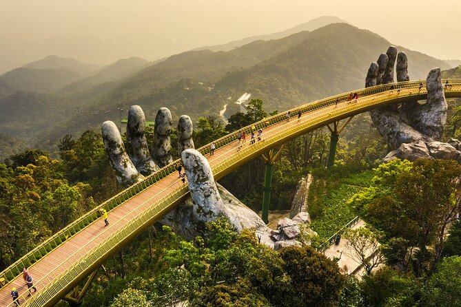 Hoi An/Da Nang Ba Na Hills - Golden Bridge small group - Riding the cable car to 1,487 meters