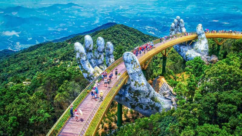 Hoi An/Da Nang : Golden Bridge , Marble Mt & Lady Buddha - One day, three sides of Da Nang