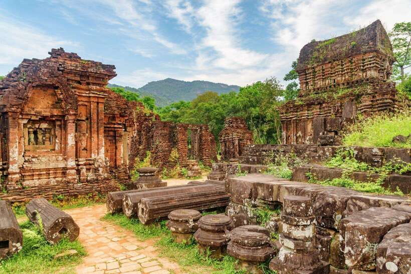 Hoi An/Da Nang: My Son Sanctuary - Golden Bridge by Car - Marble Mountains, caves, and Buddhist symbolism