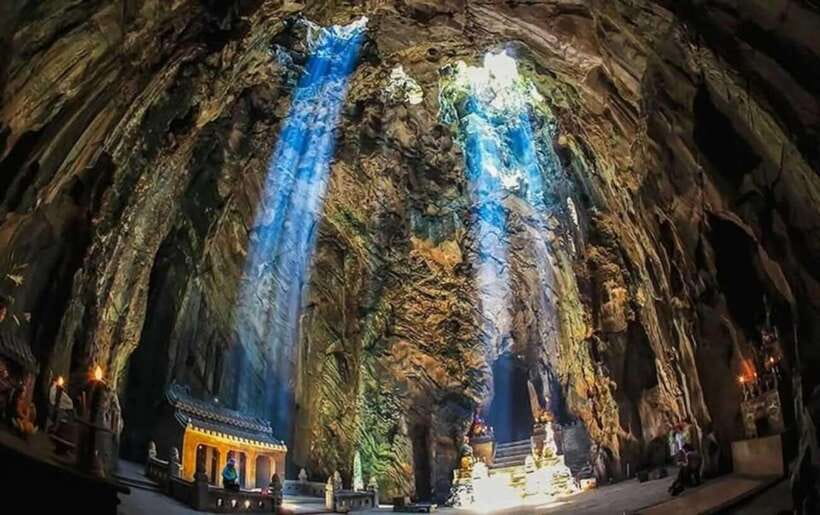 Hoi An: Marble Mountain, Am Phu Cave and Monkey Mountain - Marble Mountain begins with a serious set of stairs