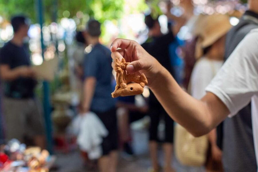 Hoi An: Thanh Ha Village Tour with Pottery Making and Gift - Terracotta Park’s big clay display
