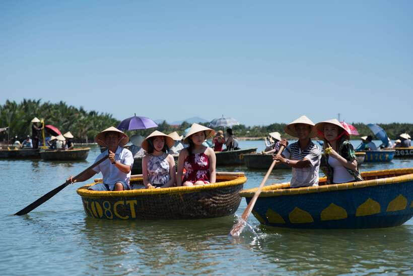 Hoian/Danang: Eco Cooking Class, Cruise Trip, Basket Boat - The boat transfer toward Cam Thanh village