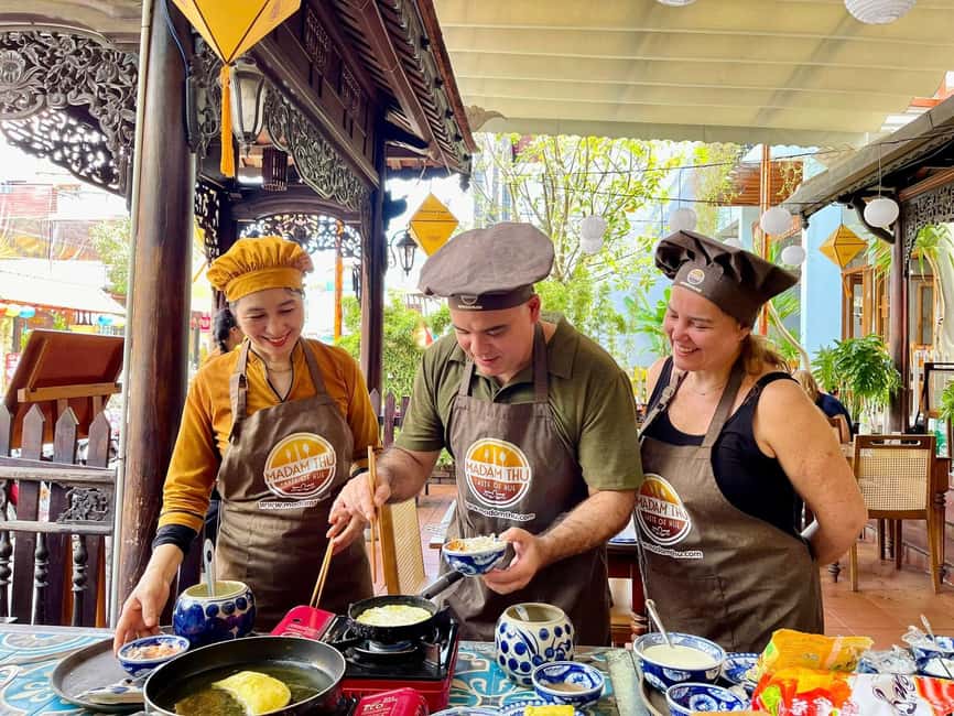 Hue City: Cyclo, Market Tour & Cooking Class at Madam Thu - The cyclo ride and crossing the Perfume River