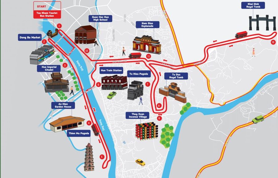 Hue: City Sightseeing Hop-On Hop-Off Bus Tour - Key Points Before You Book