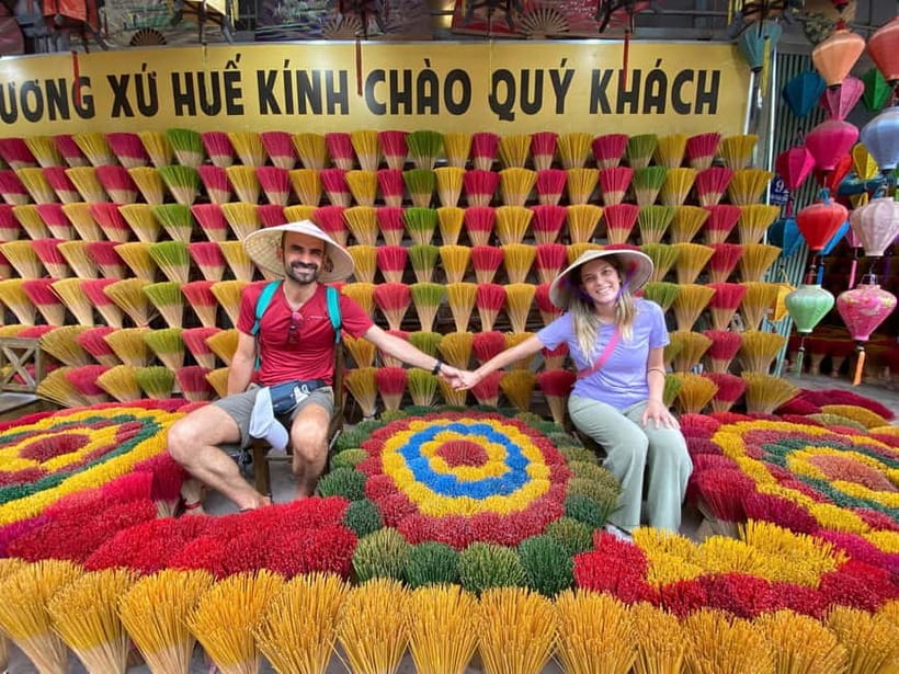 Hue: Hue Royal Tombs Tour Visit 3 Best Tombs & Pagoda - Thuy Xuan Incense Village: a colorful hands-on pause