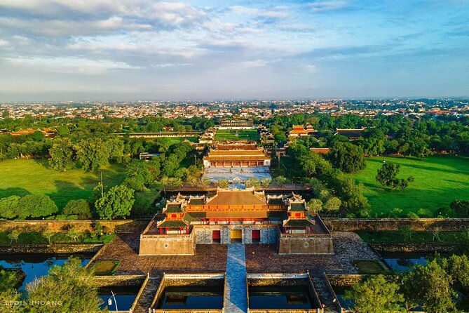 Hue: Imperial City Walk, Motorbike Tour & Private Car Options - Tiger Arena and Marble Mountains