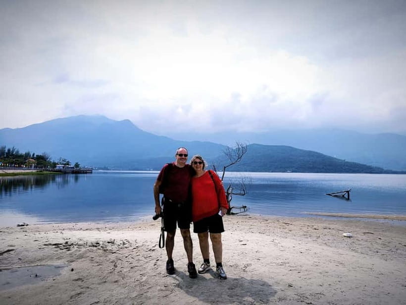 Hue: Private Transfer to/from Hoi An via Sightseeing Stops - Lap An Lagoon: coffee beside brackish water