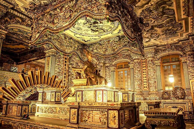 Hue Royal Tombs Tour: Visit Best Pagoda & King's Mausoleums - Dong Khanh Tomb for a later blend of Asian and European design