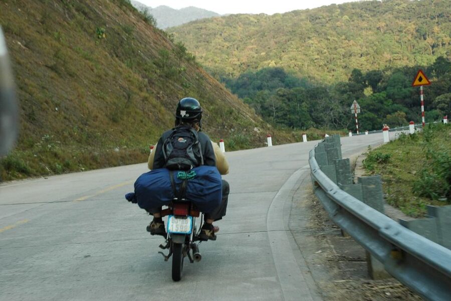 Hue to Hoi An/Da Nang: Private Scenic Motorbike Tour - Leaving Hue through rice fields and villages