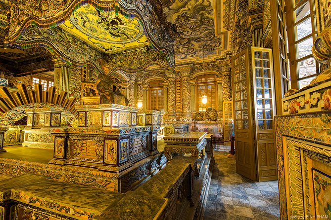 Imperial Hue And Hai Van Pass Full-day Tour - Khai Dinh’s tomb is the day’s visual surprise