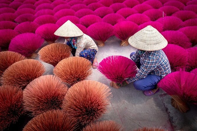 Incense Village Private Tour from Hanoi to Ninh Binh Old Capital - Quang Phu Cau and its red incense fields
