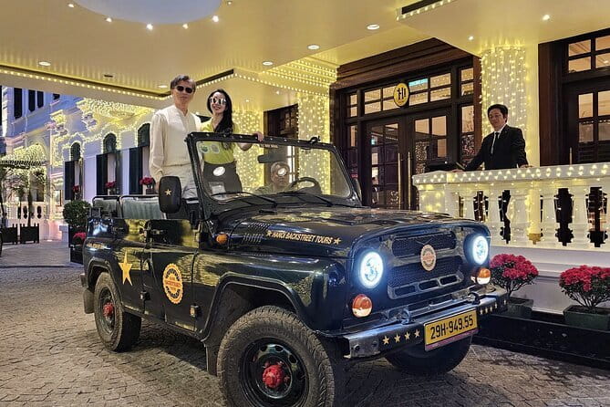 Jeep Tour Saigon By Night : FRESH SEAFOOD, STREET FOOD & SKY BAR - Starting beside the Saigon Opera House at 6:00 pm