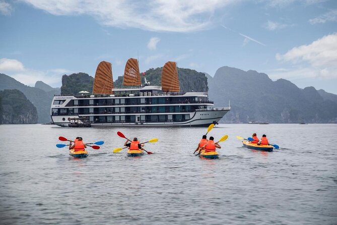 La Regina 3 days tour - Visiting Ha Long Bay & Lan Ha Bay - Day one, from Tuan Chau Marina to Light and Dark Cave