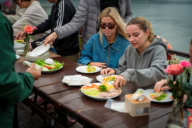 Lan Ha Bay 2 Days 1 Night Adventure - Lunch on the boat, with the bay as your dining room