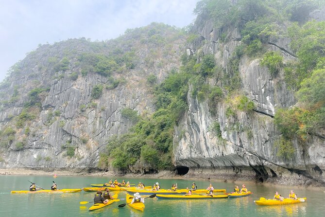 Lan Ha Bay day tour from Cat Ba, Hanoi - Serenity Boutique Cruise - Ba Trai Dao, swimming, snorkeling, and jumping