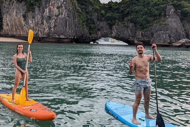 Lan Ha Bay Day Tour from Hanoi & Cat Ba Town - Serenity Boutique - Kayaking at Dark and Light Cave