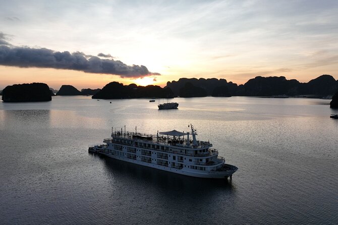 Lan Ha Bay Overnight on Paradise Grand Cruise - Dark and Light Cave by water