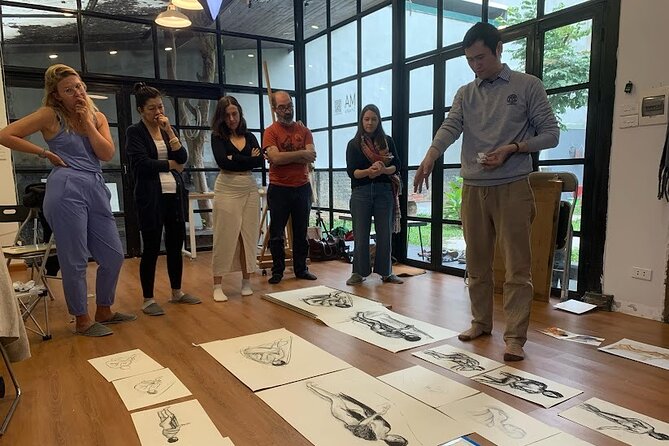Life Drawing Class - Art Workshop at Art Tutor Hanoi - Fifteen, thirty, and forty-five-minute poses