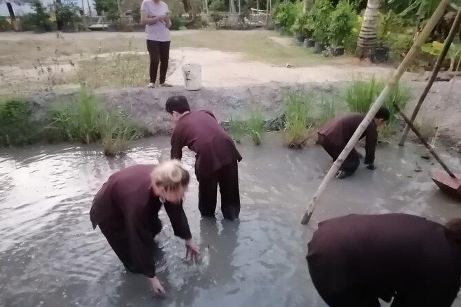 Mekong Delta Nature Cano-Kayak-Cycling & Fishing Private Day Trip - Making banh xeo and Vietnamese lunch