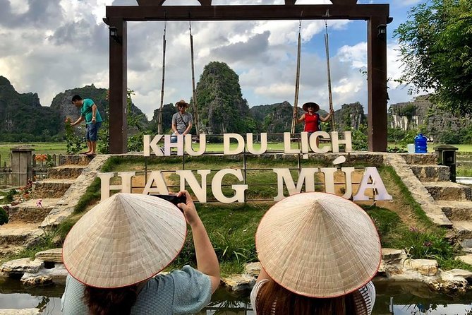 Ninh Binh Daily Tour: Hoa Lu -Mua Cave -Tam Coc- Bike-Swimming with Sunset Party - Hoa Lu and the Dinh King temple